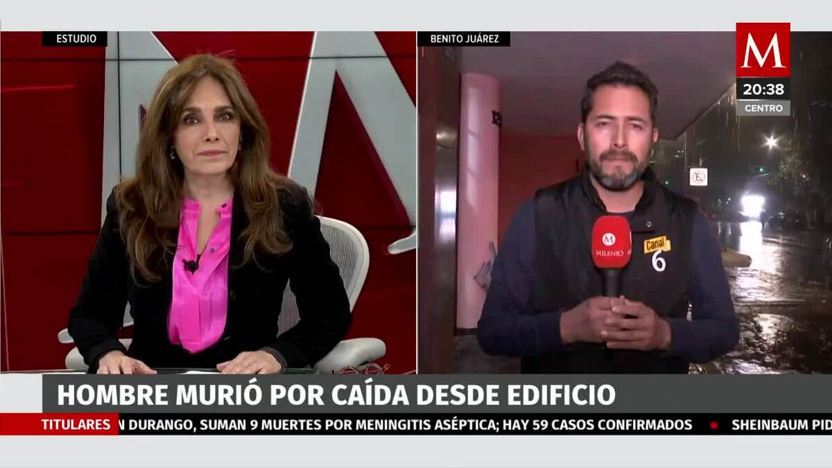 Muere hombres de aproximadamente 50 años, tras caer de un edificio en CDMX