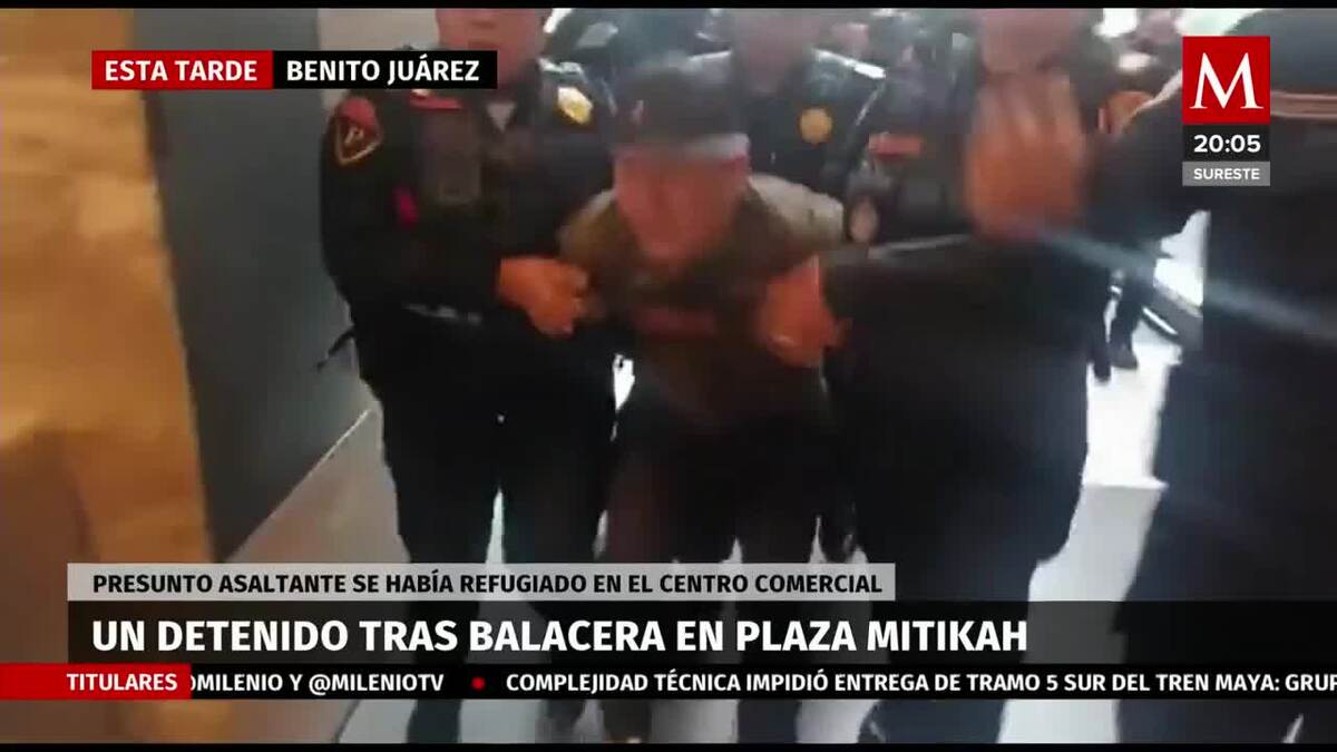 Persecución de presunto ladrón termina con disparos en centro comercial Mitikah