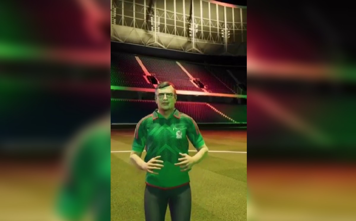 El avatar de Ebrard porta una playera de color verde. | Captura