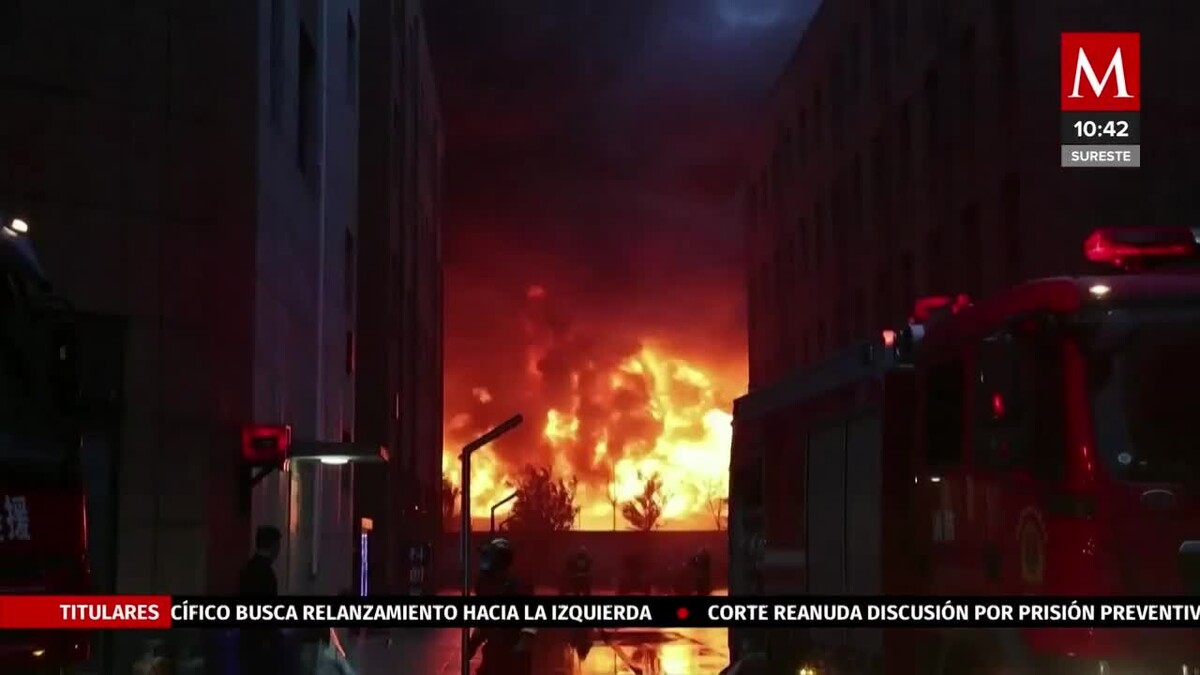 En China, reportan incendio en fábrica; hay 38 muertos y dos heridos