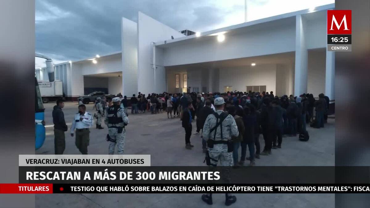 En Veracruz, más de 300 migrantes fueron rescatados