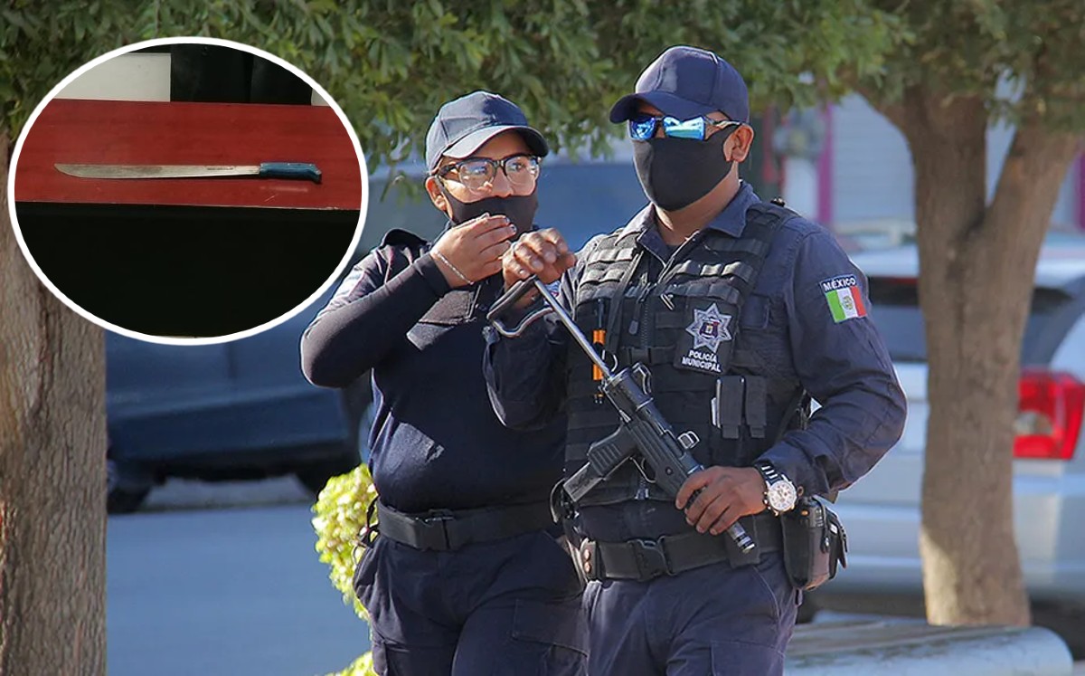 El hombre amenazó a elementos de la Policía. (Notivox Digital)