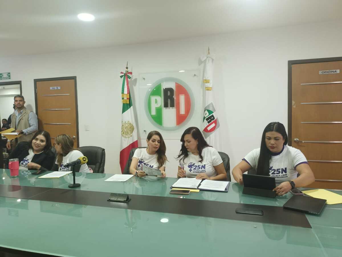 PRI Jalisco pide mesas de coordinación para generar protocolos de prevención y atención a las mujeres