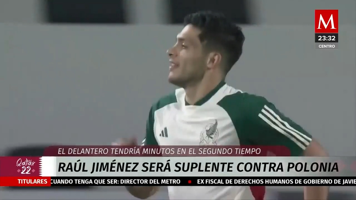 Raúl Jiménez será suplente contra Polonia