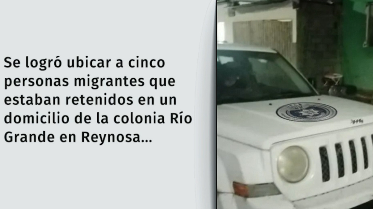Rescata UECS a 5 migrantes retenidos en Reynosa