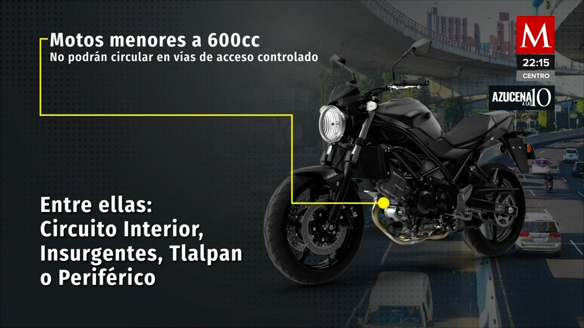 CdMx. Motociclistas protestan contra cambios al reglamento