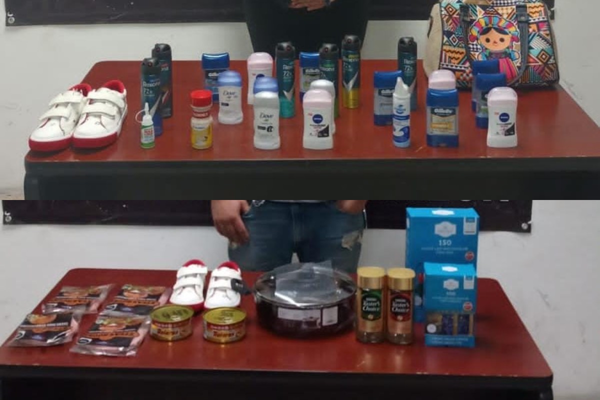 Fueron detenidos en un supermercado del Diagonal Reforma y colonia Abastos. | Especial