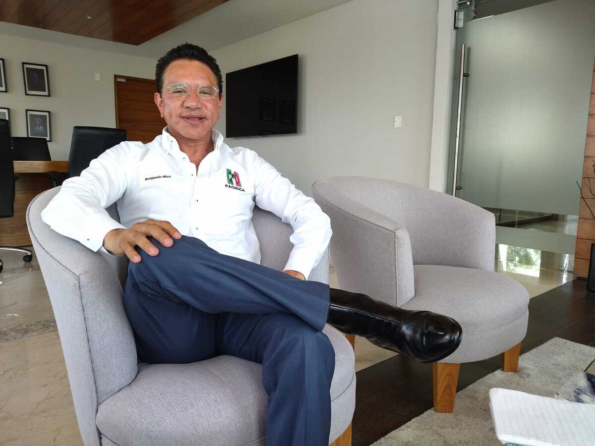 El presidente del PRI Pachuca, Benjamín Rico. (Alejandro Reyes)