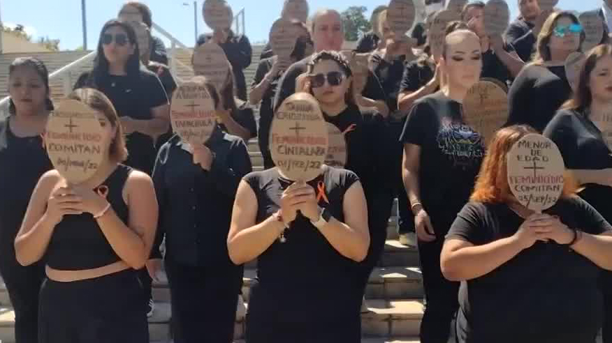 Colectivos feministas recuerdan a víctimas de feminicidio en Chiapas