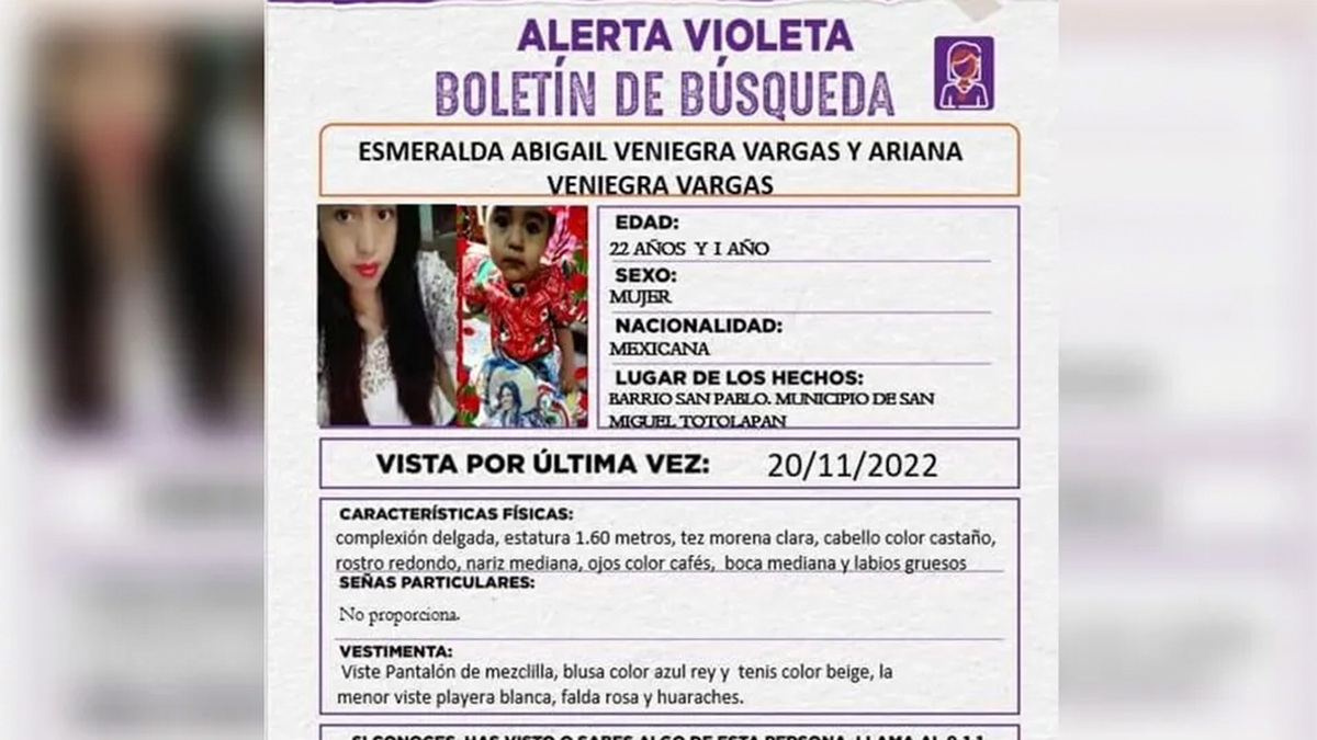 Desaparece mujer y su hija en San Miguel Totolapan, Guerrero