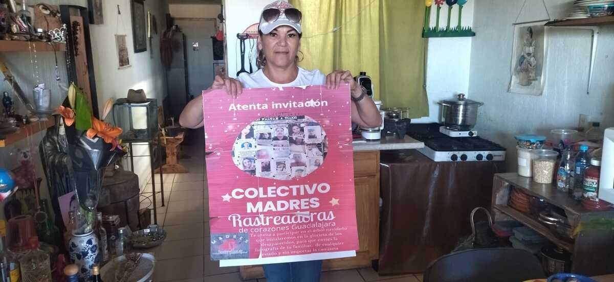 Madres rastreadoras alistan intervención con árboles de Navidad en Guadalajara (Diana Barajas)