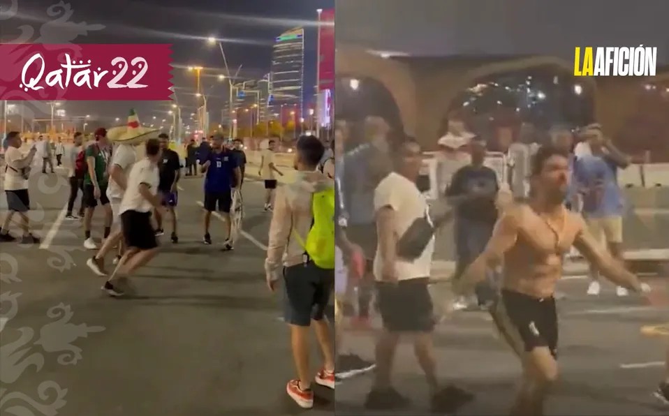 Mexicanos y argentinos protagonizan pelea campal en Mundial de Qatar 2022