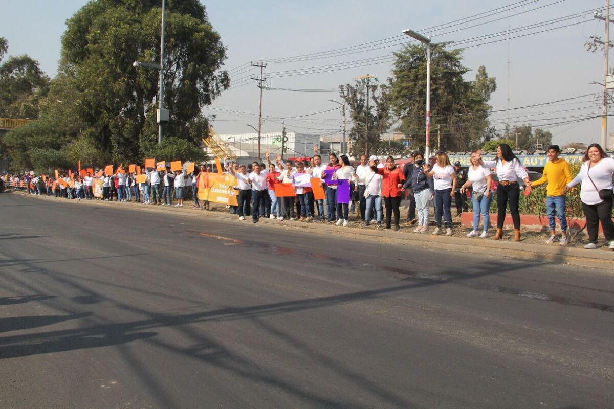 Movilización “Cadena de las Mujeres Fuertes".