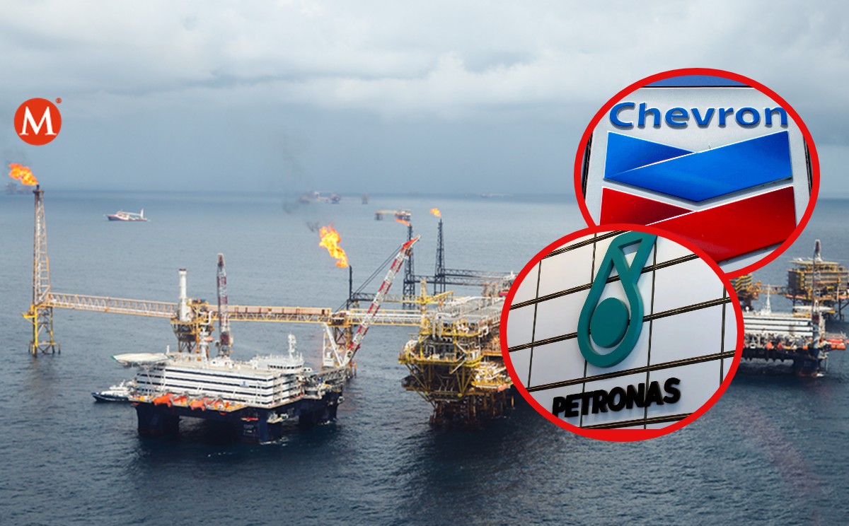 Las petroleras Chevron y Petronas dejarán de operar áreas petroleras en el Golfo de México.
