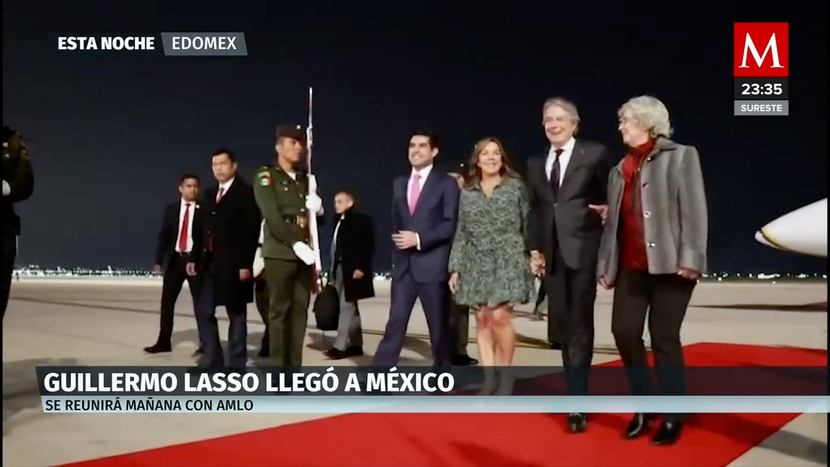 Presidente de Ecuador llega a México previo a encuentro con AMLO