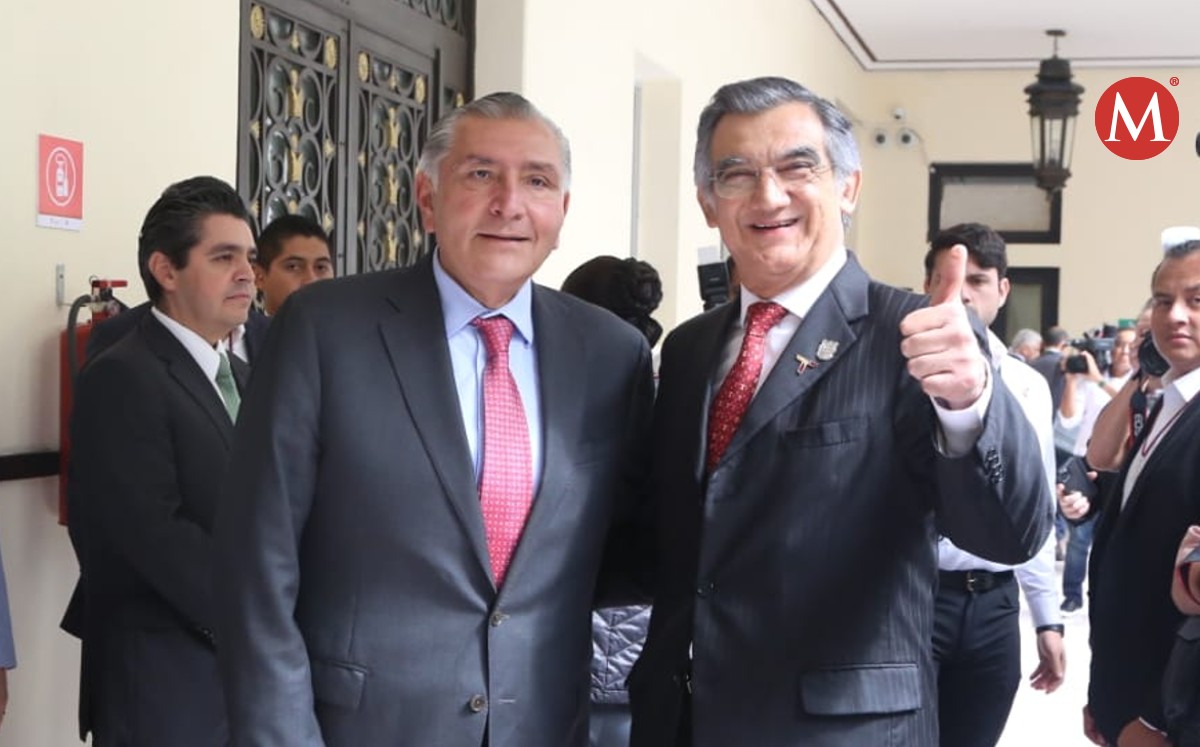 Adán Augusto López y Américo Villarreal. (Yazmín Sánchez)