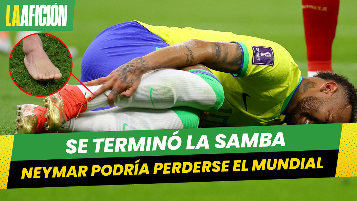 ¡Se terminó la samba! Así luce el tobillo de Neymar tras el partido ante Serbia