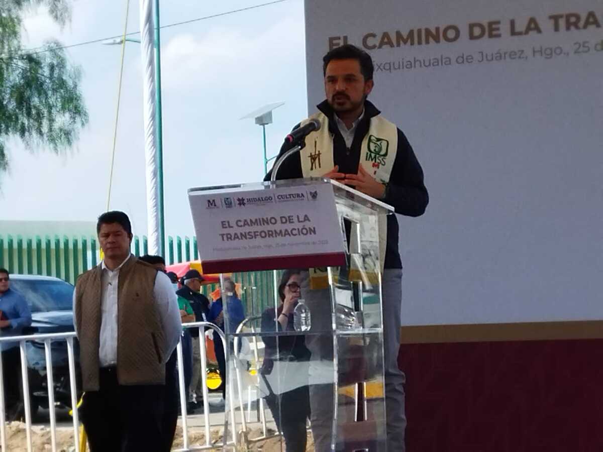 Zoé Robledo, adelantó que será en 2024 cuando se concluya el hospital (Elizabeth Hernández)