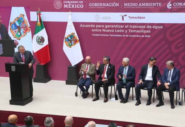 Con el trasvase, El Cuchillo se quedará con 556 millones de metros cúbicos y la Marte R. Gómez llegará a 588 millones de metros cúbicos. Yazmín Sánche