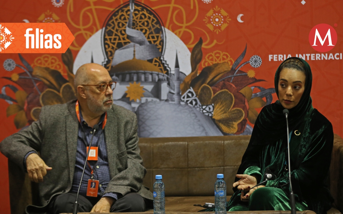 Fatima Al-Hashimi en la conferencia de prensa. (Foto: FIL)
