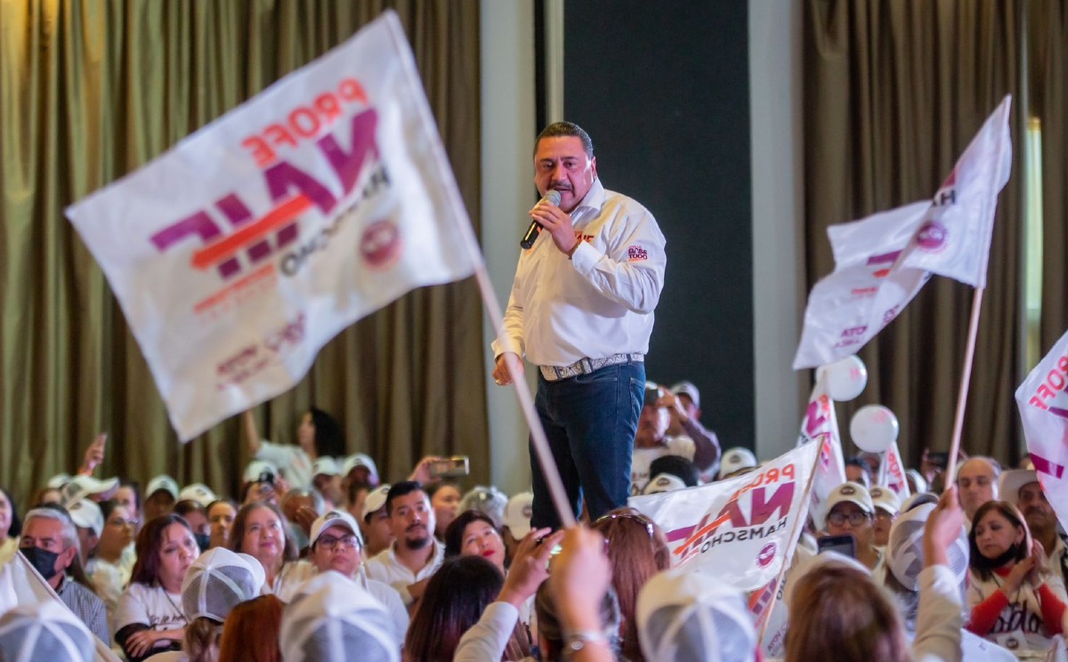 Naif Hamscho Ibarra, candidato a la Sección 30 del SNTE en Tamaulipas.