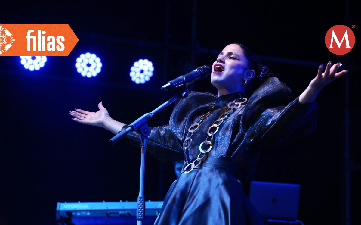 La cantante tunesina Emel Mathlouthi en el Foro FIL. (Foto: Ariel Ojeda)