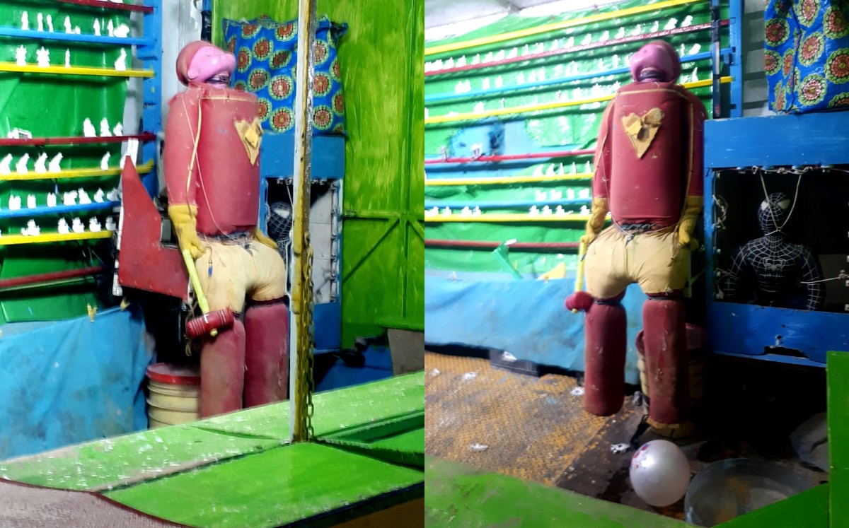 Se encuentra en un juego de la feria en el ejido San Miguel. (Especial)