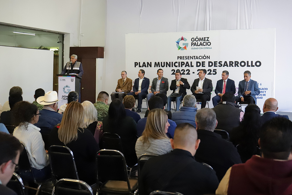 En Gómez Palacio presentan Plan Municipal de Desarrollo 2022-2025. | Rolando Riestra
