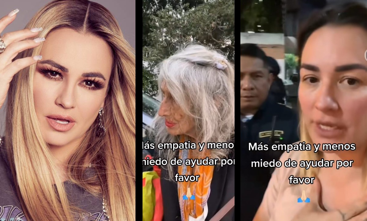 María José llora luego de ayudar a abuelita que estaba perdida por las calles de CdMx | ESPECIAL