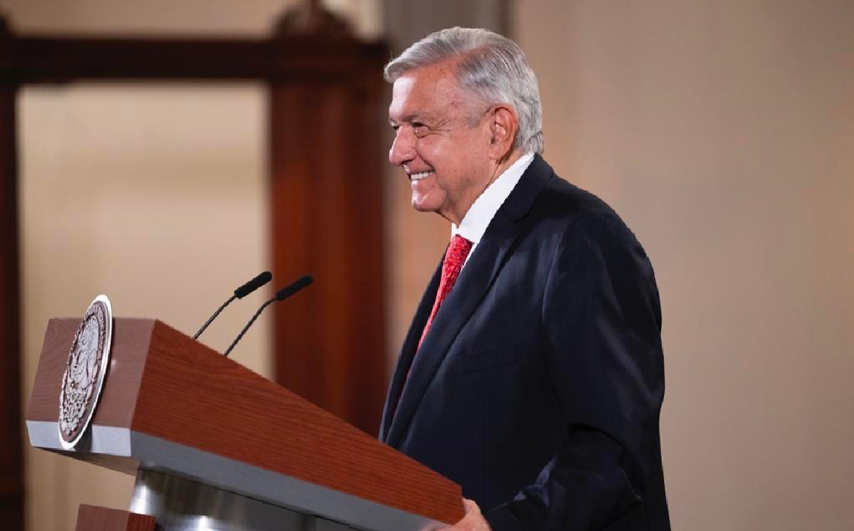 El Presidente en su conferencia de prensa mañanera de hoy en Palacio Nacional. | Cortesía
