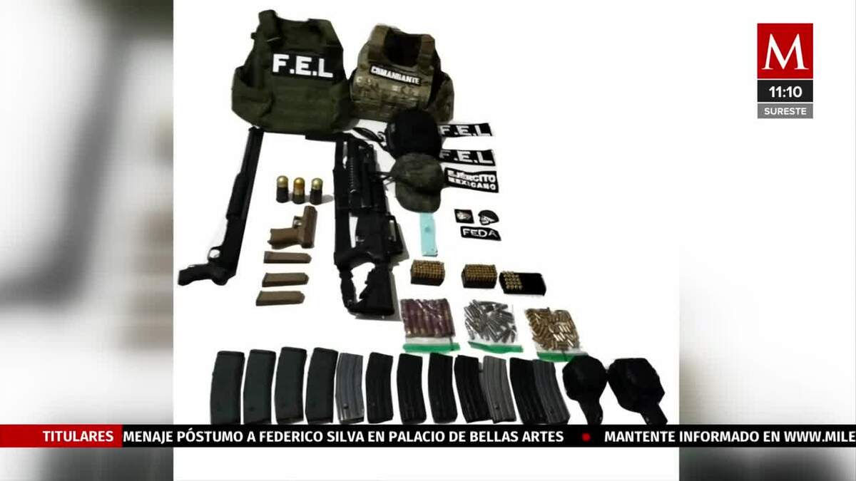 Aseguran drogas, armas y una camioneta blindada en Culiacán