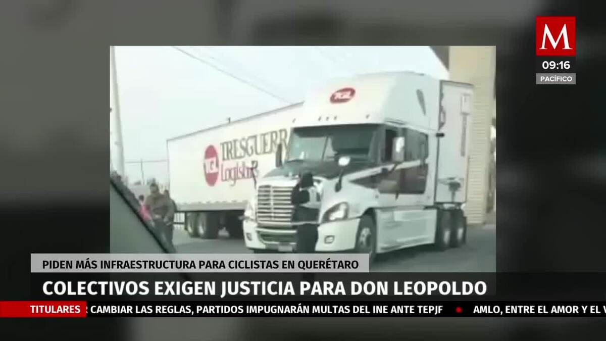 Colectivos exigen justicia para Don Leopoldo, ciclista atropellado en Querétaro