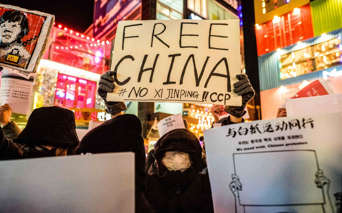 Protestas contra política Cero covid de China | AFP