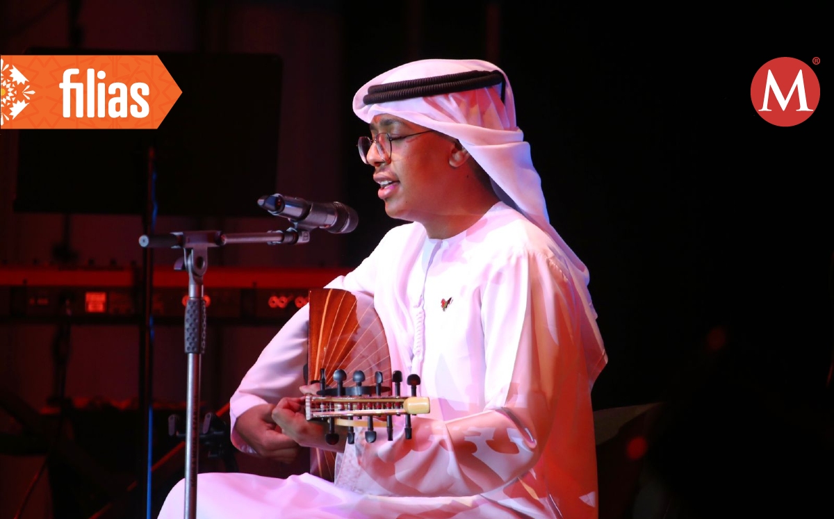 Qusai Al Mamari en el escenario del Foro FIL. (Foto: Ariel Ojeda)