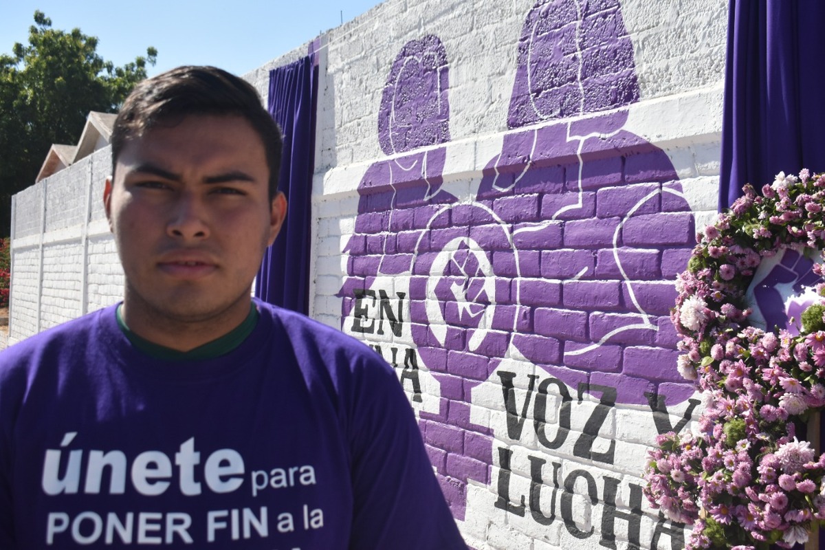 El joven busca asegurar la integridad de las mujeres. (Carlos Raeb Morales)