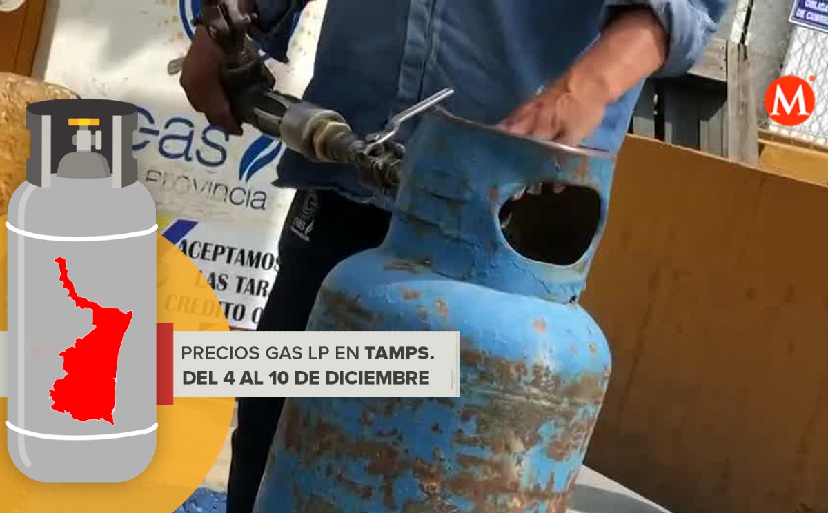 Precio del gas LP en Tamaulipas