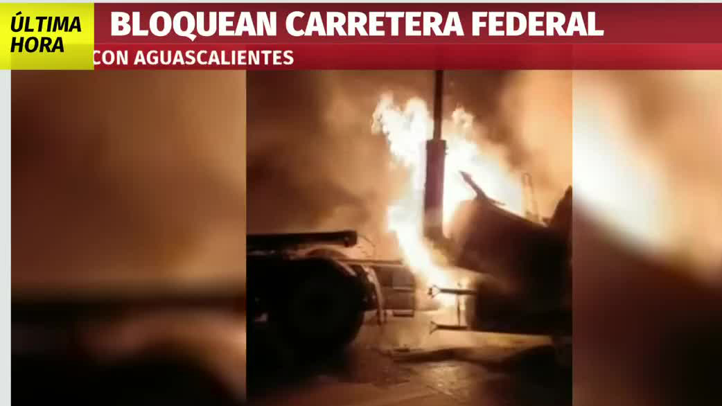 En Zacatecas, reportan bloqueo carretero tras operativo en penal de Cieneguillas