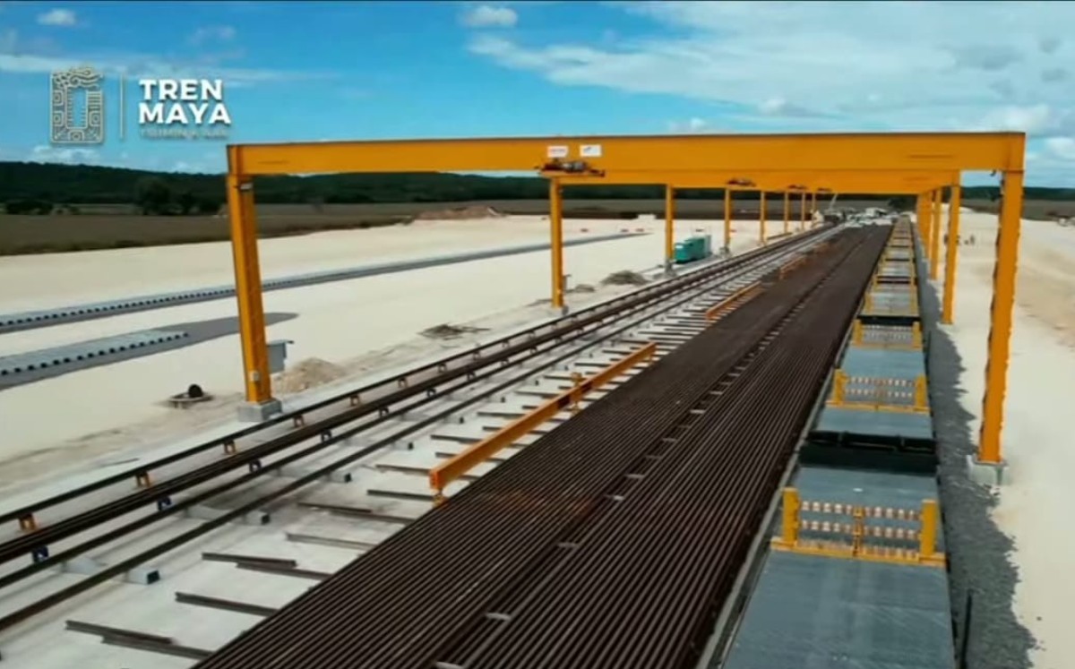 Avances del Tren Maya. Foto: (Especial)