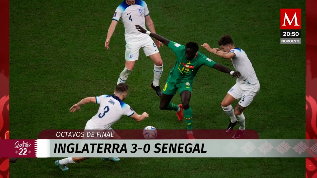 Inglaterra derrota a Senegal en octavos de final de Qatar 2022
