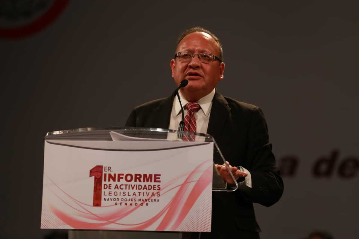 El senador Navor Rojas rindió su primer informe de actividades (Jorge Sánchez)