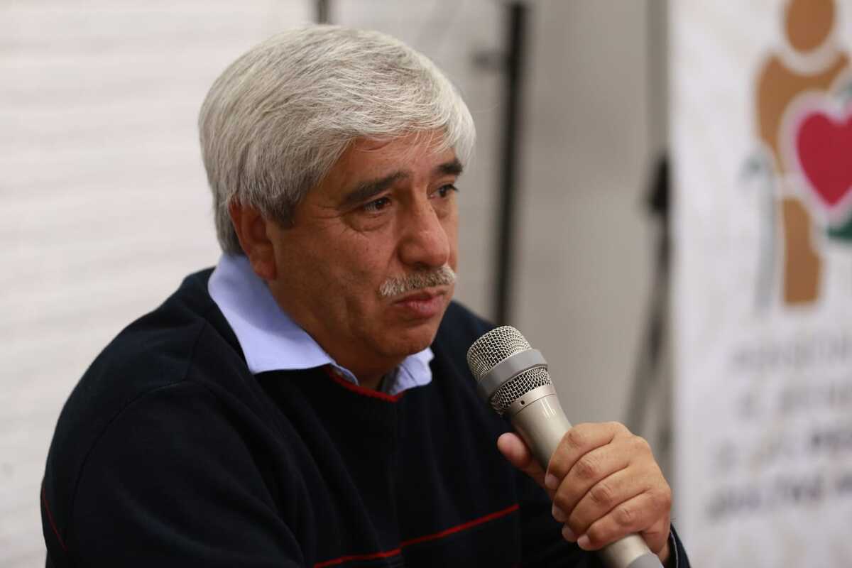 Conferencia de prensa de Abraham Mendoza Zenteno, delegado de bienestar en Hidalgo (Jorge Sánchez)