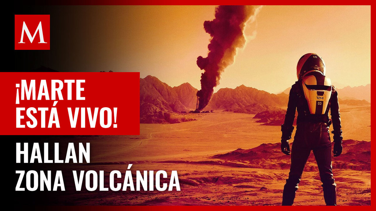 Hallan zona volcánica en Marte