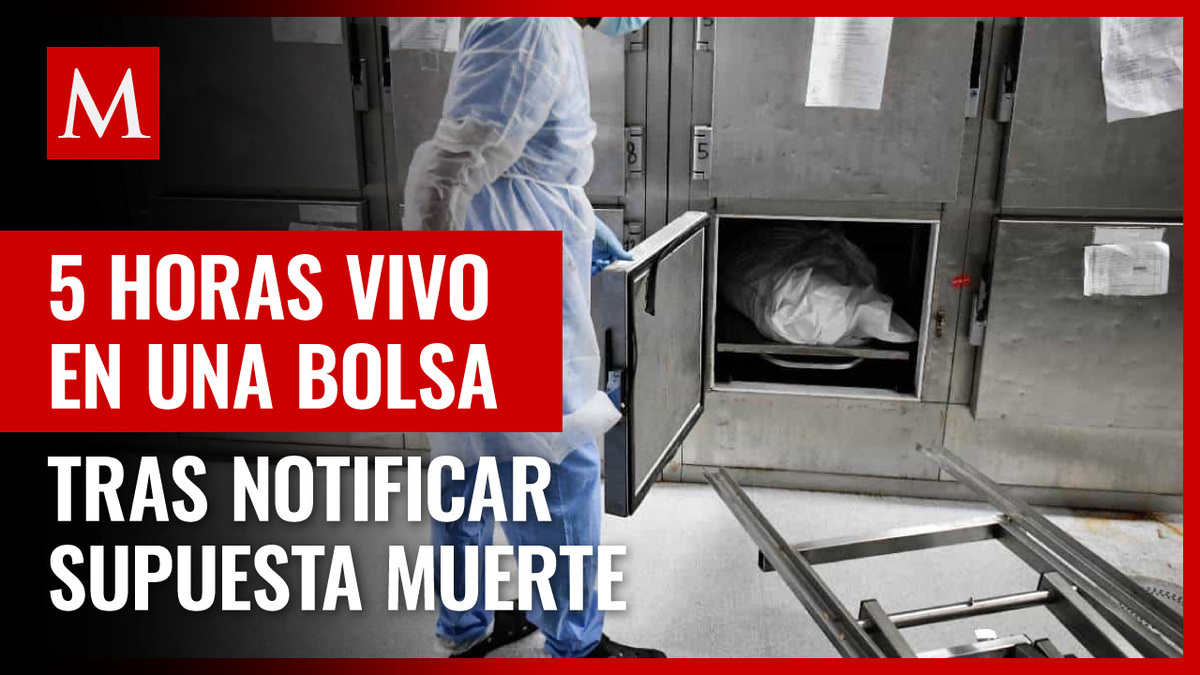 Hombre pasó vivo en bolsa de plástico tras notificarse su muerte