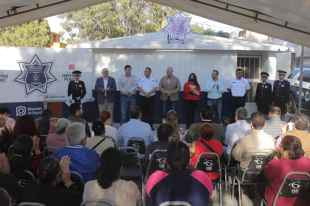 En Torreón, entregan caseta de vigilancia de la DSPM Grupo Milenio