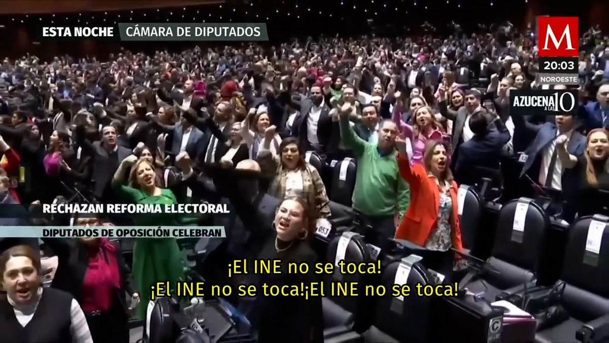 Oposición celebra rechazo a reforma electoral en San Lázaro
