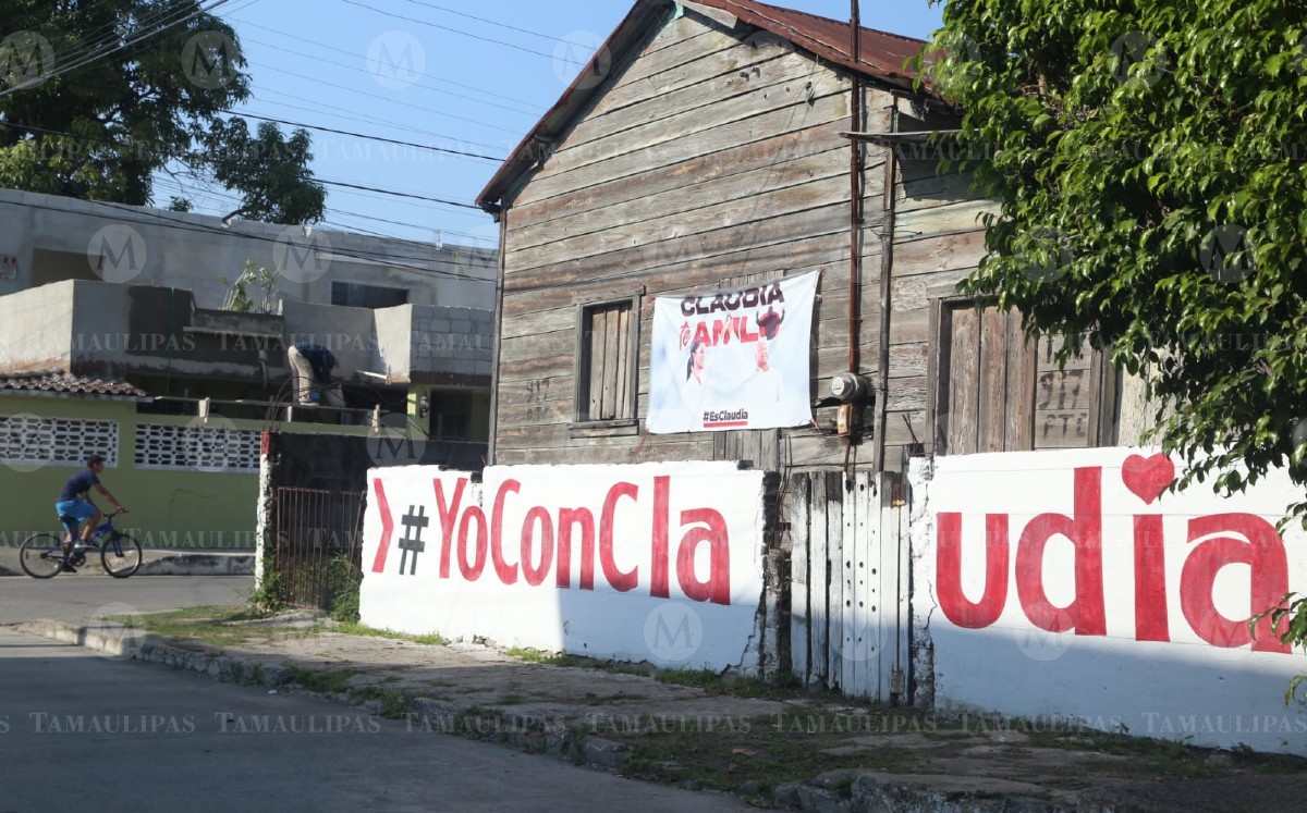 Propaganda política de 'corcholatas' en Tamaulipas. (Yazmín Sánchez)