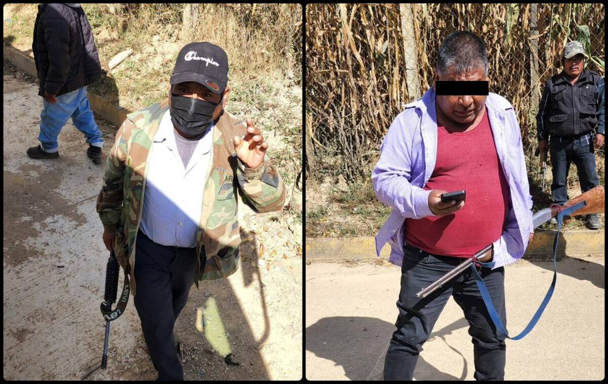 Denuncian que cargan armas largas. (Lesli Aguilar)