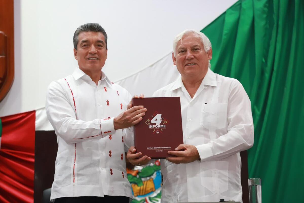 Rutilio Escandón, cuarto informe de gobierno