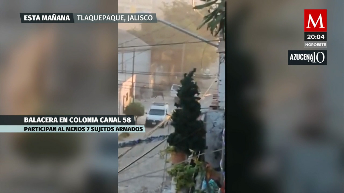 Vecinos de Tlaquepaque, Jalisco, graban un enfrentamiento