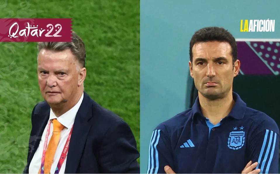 Países Bajos vs Argentina, duelo generacional entre Van Gaal y Scaloni en Qatar 2022